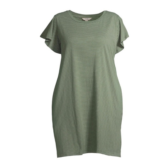 Terra & Sky Dresses & Skirts - Flutter Sleeve T-Shirt Dress 🔴